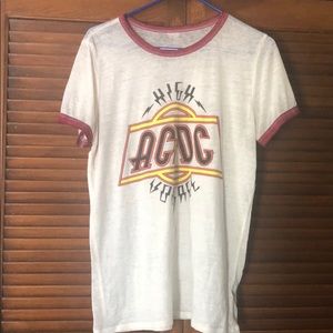 Burn out baseball style T-shirt